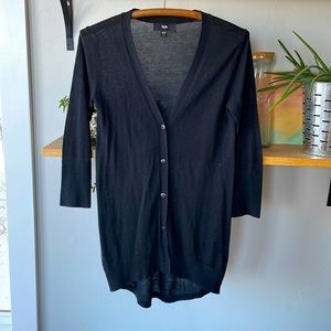 Mossimo Lightweight Black Cardigan Sz XS